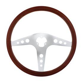 88221 United Pacific Steering Wheel Wood Rim With Chrome Spokes Inch Gt