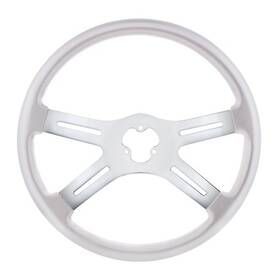 88281 United Pacific Steering Wheel 18 Inch Vibrant Color 4 Spoke Liquid Silver