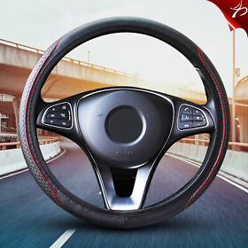 9070226 Universal Car 15inch Steering Wheel Cover Leather Breathable Anti-slip Good Grip