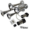 V4008k-2c Viking Horns Ikig Loud Decibels Chrome Four Trumpet 691165290698