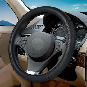 Yhfxpt001 Vargtr Steering Wheel Cover - Microfiber Leather Classic Black&red Line