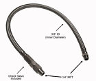 Vbh-23 Viking Horns Long Braided Stainless Steel Compressor Hose Valve