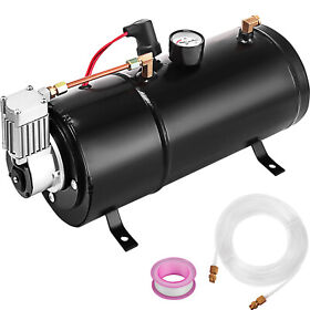 Vevor 120 Psi 12v Air Horn Compressor Tank Pump Train Auto Car Truck Boat