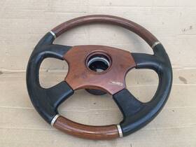 70125 Victor Mercedes Steering Wheel Wood And Leather Made In Italy