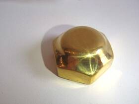 T-3610-lc Vintique Ford Model T Steering Wheel Nut Brass Low Crown 1909-1914