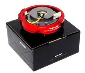 Qr500bk2a Vms Racing Universal Thin Short Slim Steering Wheel Quick Release Red Hub Kit