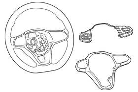 11k-419-089-l-ypg Volkswagen Genuine Steering Wheel