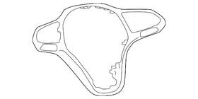 11k-419-685-3dp Volkswagen Genuine Upper Trim