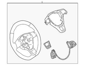 17a-419-091-s-cwz Volkswagen Genuine Steering Wheel