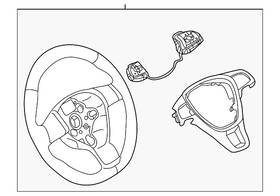 2gj-419-089-bd-zeg Volkswagen Genuine Steering Wheel