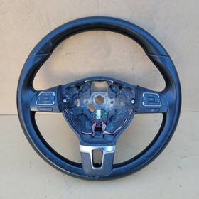 5c0419091q Volkswagen 10-14 Vw Jetta Tdi Wagon Black Leather Steering Wheel 5c0 419 091 Q Oem