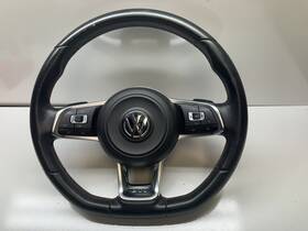 5gm419091 Volkswagen 2015-2021 Vw Golf Gti Mk7 At Steering Wheel Black Leather With Paddles Combo Oem