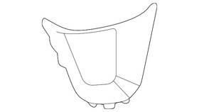 5h0-419-659-k-uxq Volkswagen Genuine Lower Trim