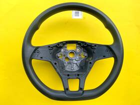 6225026 Volkswagen 2019-2020 Jetta Driver Steering Wheel Black Wrapped Oem