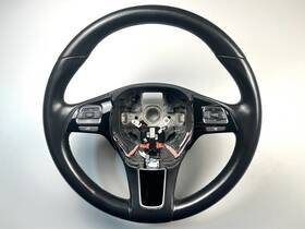 7p6419091bb Volkswagen 2015 - 2018 Touareg Leather Multifunction Heated Steering Wheel Oem