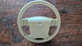 31271515 Volvo Oem S80 V70 Xc60 Xc70 Steering Wheel Complete Assembly 4 Spoke Beige