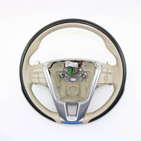 Volvo 31418288 Beige/black Steering Wheel With Cruise/audio/paddle Controls S60 V60 Xc60