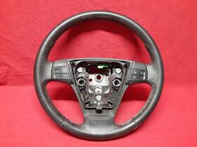 8623348 Volvo 2004 - 2010 S40 Charcoal Black Steering Wheel Leather With Cruise And Audio