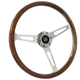 St3554 Vsw Steering Wheel 1965 Gt350 Style 15 Inch Woodgrain 6-bolt Mustang 1965-1973