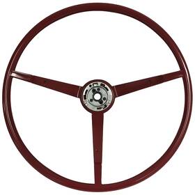 3600d Vsw Steering Wheels 1966 Mustang With Alternator 3-spoke 16 Inch Wheel Red