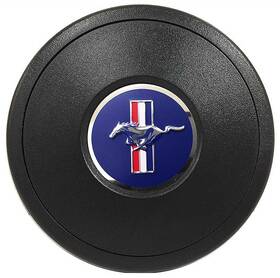 A45195 Vsw Steering Wheels 1965-04 Mustang Deluxe Horn Cap With Tri-bar And Running Horse Emblem-