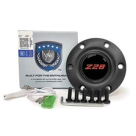 St1072b Vsw Steering Wheels S6 Black Wheel Horn Button Center Cap With Emblem Z28 Red