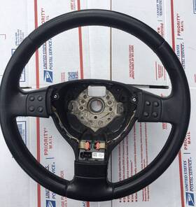 3c0959538c Vw 06-09 Golf Jetta Rabbit Gti Passat Steering Wheel Black Switches Oem