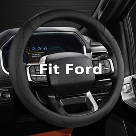 West Llama 768484868287 Customized Auto Car Steering Wheel Large Size 15 Ftft-16ftft Black