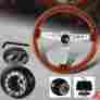 Wheel Hole 92-01 Adapter Accord 90-02 Dark Steering Wood Prelude 6 Hub 345mm