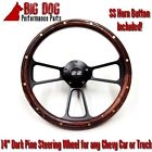 Wheel " Truck Horn Car Pine 14 Dark Steering "ss Chevy Black Wood