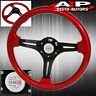 Wheelcombo-6562-757-l6 Ajp Distributors Universal Bolt Hole Red Steering Wheel Inch Deep