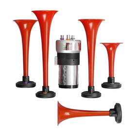 Wolo Manufacturing Corp. 080217004251 425 - 5 Trumpet Red La Cucaracha Musical Air Horn