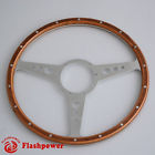 121102-b00 Wood Mark Spoke Wheel 3 14 Flat Moto-lita Laminate Steering Polished Holes
