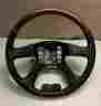 Woodg1ha 02-09 Envoy Denali Steering Wheel Tahoe Yukon Silverado Leather And Leg