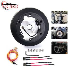 Qr069bk Wooton 193h Steering Wheel Short Hub Adapter 6 Bolt For 05-23 Ford Mustang 03 Mazda 3