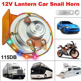 Wowpartspro 608374246262 115db Super Train Snail Horn With Rgb Light For Truck Suv Car Boat Motorcycle Us