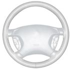 Ws10217c-buick Wheelskins White Genuine Leather Steering Wheel Cover For Buick Size