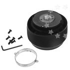 Www702921703212 Aluminum Black Steering Wheel Quick Release Hub Adapter 702921703212