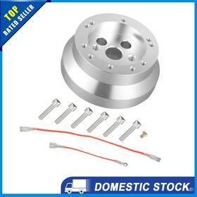 X Autohaux 734301790772 Pack Of 1 For Chevy Monza 75-80 5 And 6 Hole Steering Wheel Polished Short Hub