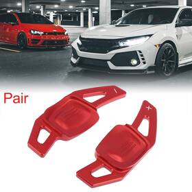 X Autohaux 747709108834 Pair Red Steering Wheel Shift Paddle Shifter Extension For Volkswagen Golf Jetta