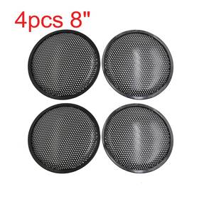X Autohaux 766549703931 Universal Pack 4 8 Inch Metal Car Speaker Subwoofer Mesh Cover Protective Grill