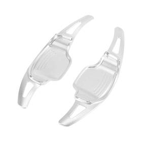 A21043000ux0459 X Autohaux Pair Aluminum Alloy Silver Tone Steering Wheel Shift Paddle