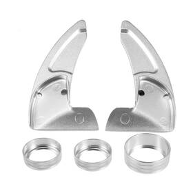 A22042600ux0544 X Autohaux Silver Tone Steering Wheel Shift Paddle 3.62 Inch X1.97
