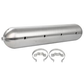Xl177672ux01 Xluxury-autoparts 33 Inch Seamless Air Ride Suspension System Raw Aluminum Tank 9 Port 5 Gallon