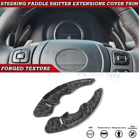 Sp04f Xotic Tech #sp04f Black Forged Style Steering Wheel Paddle Shifter Extension For Lexus Is Rc Nx Ct