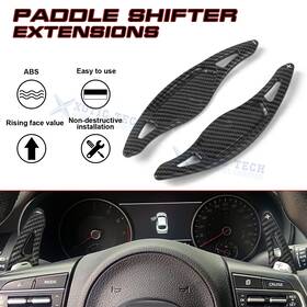 Sp27cf Xotic Tech #sp27cf Carbon Black Metal Steering Extension Paddle Shifter Cover For Kia Stinger 2018