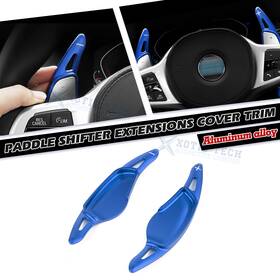 Sp43b Xotic Tech #sp43b For Bmw 3 4 Series 2020-up Sporty Blue Add-on Shift Paddle Extension Cover Kit