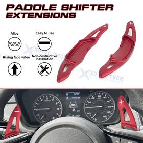 Sp44rd Xotic Tech #sp44rd Sport Red Aluminum Paddle Shifter Extension Cover For Subaru Forester Crosstrek