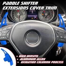 Sp47b Xotic Tech #sp47b Blue Large Paddle Extended Shifter Trim For Benz C E Cls Gl Class W204 W212 W218