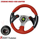 Xpt-sw-9410032-bkr-hub-or18-boss Bd Inch Red Pvc Racing Black Carbon Steering Wheel Hub Adaptor